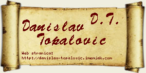 Danislav Topalović vizit kartica